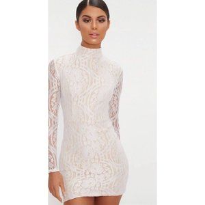 Pretty Little Thing White Lace Dress